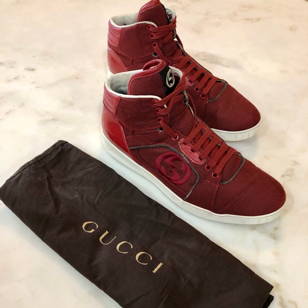 Gucci Men's Hightop Sneakers Size: 10.5